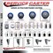 Service Caster 5'' Blue Poly Wheel Swivel 7/16'' Grip Ring Stem Caster Set 2 Brakes, 4PK GR20S514-PPUB-BLUE-TLB-716138-2-S-2 - alternate 2